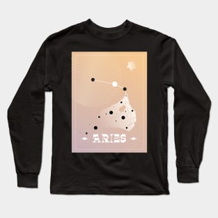 Aries Zodiac Art Long Sleeve T-Shirt